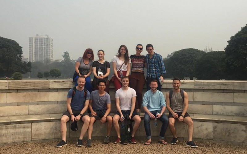 The group on their first day in Calcutta visited many of the cities landmarks and got a sample of life in the city.